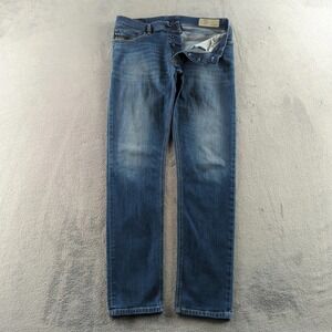 Diesel Tepphar Jeans Mens 32x32 Blue Slim Tapered Stretch Denim Button Fly